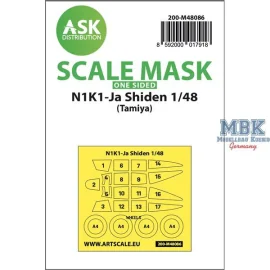 N1K1-Ja Shiden one-sided mask self-adhesive