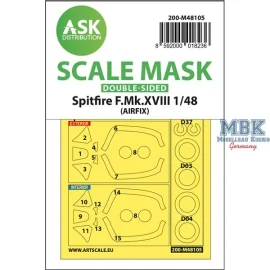 Spitfire F.Mk.XVIII double-sided mask self-adh.