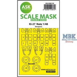 Ki-27 Nate double-sided express mask for Hasegawa