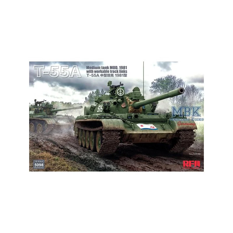 T-55A Medium Tank Mod.1981 w/workable track links