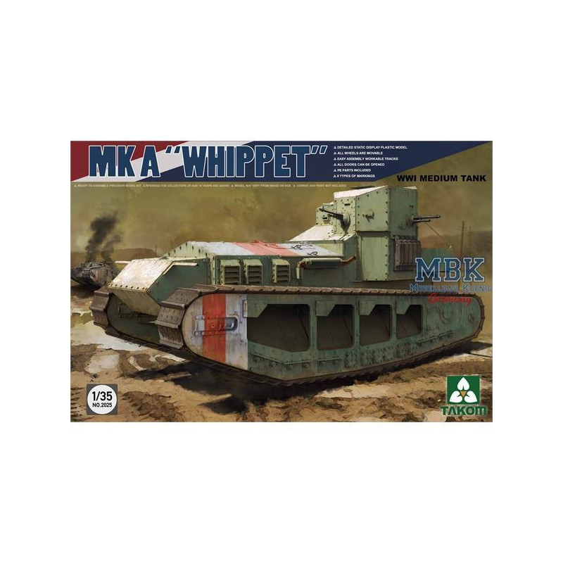 Mk 'A' Whippet britannique Medium Tank