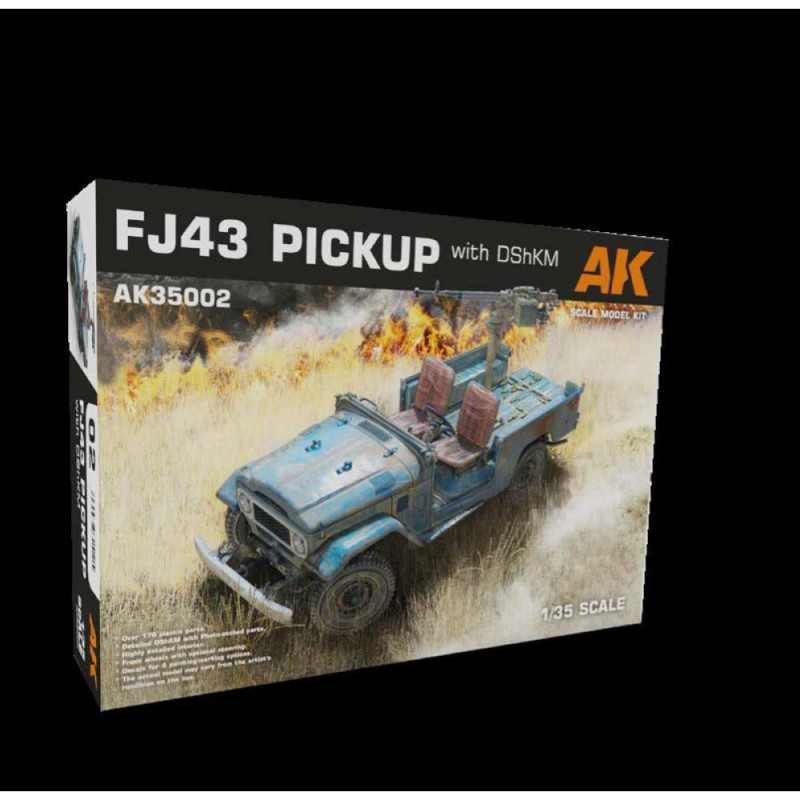 AK INTERACTIVE: 1/35; FJ43 Pickup with DShKM