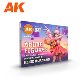 AK INTERACTIVE: SET 18 acrylic paints 3rd Generation 17mL - Signature Set - Keigo Murakami Personal Mixes - Anime Figures Paint 