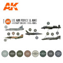 AK INTERACTIVE: SET acrylic paint 3rd Generation 17mL - US Air Force & ANG Aircraft Colors 1960s-1980s