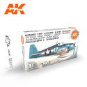 AK INTERACTIVE: SET acrylic paint 3rd Generation 17mL - WWII US Navy & USMC Aircraft Colors