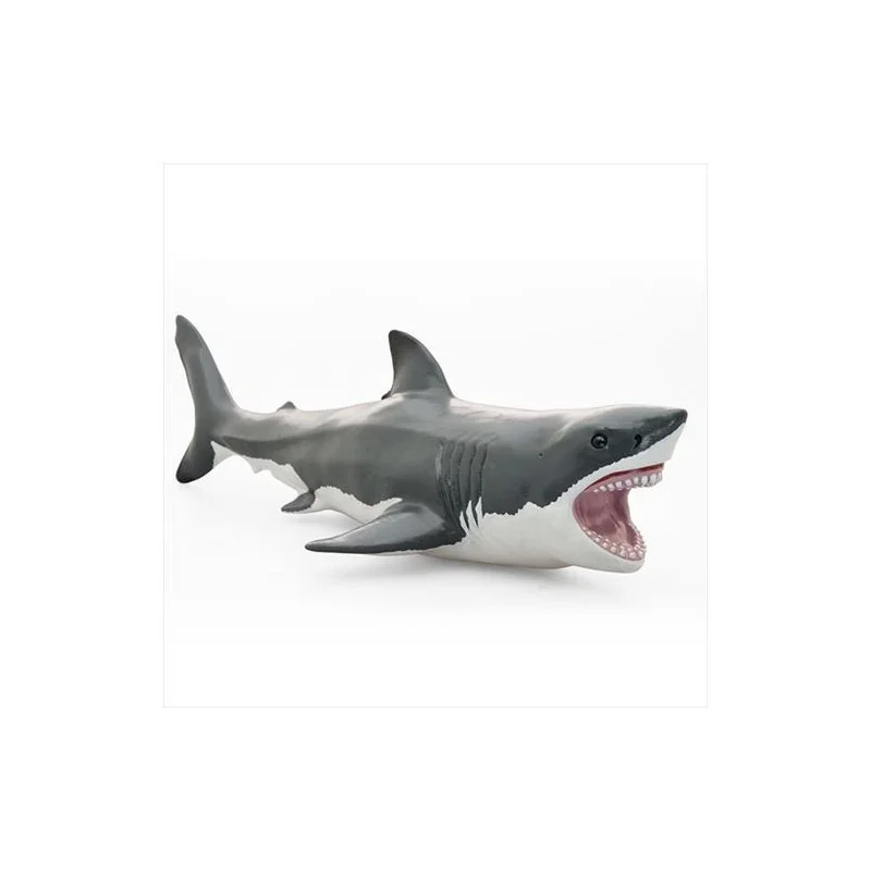 Requin Blanc Figurine Grand Taille en PVC Souple