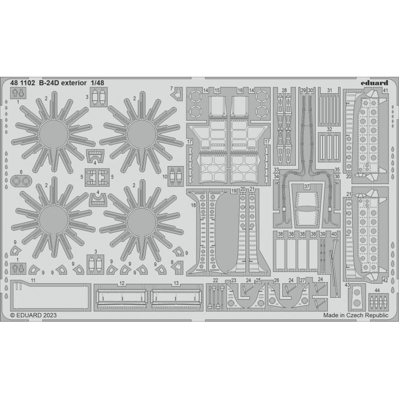 Consolidated B-24D Liberator exterior 1/48 (designed to be used with Monogram and Revell kits)