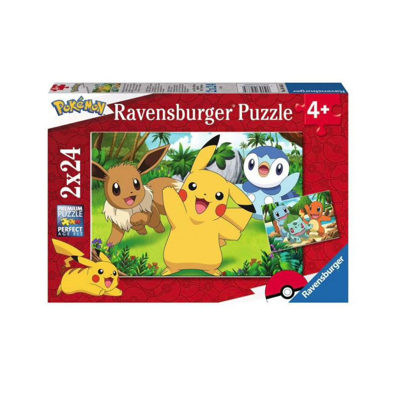  Pokémon puzzle pour enfants XXL Pikachu & Friends (2 x 24 pièces)