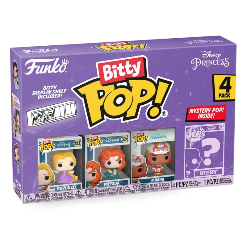 Disney Princesses pack 4 figurines Bitty POP! Vinyl Rapunzel 2,5 cm