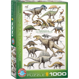 PUZZLE 1000P DINOSAURES CRETACE EUROGRAPHICS