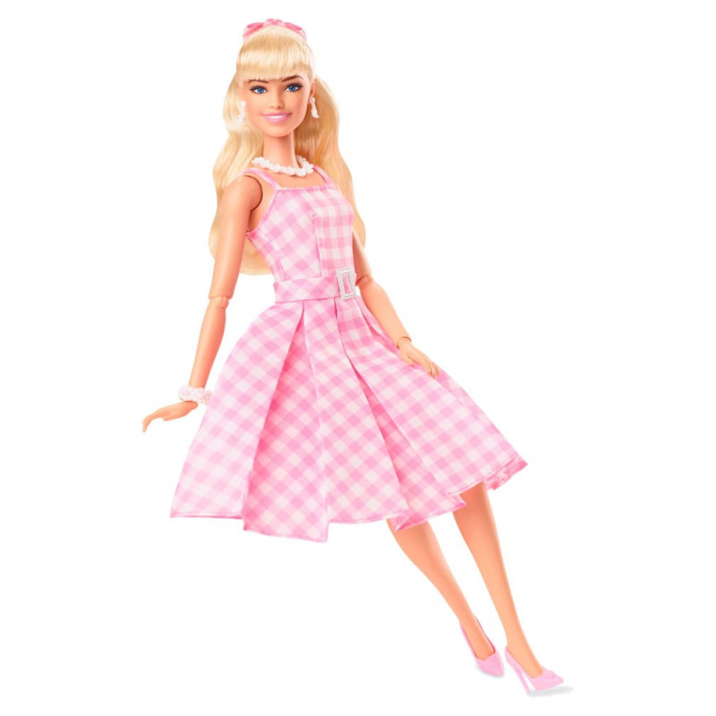 Barbie poupée mannequin Barbie The Movie Gingham dress rose, Commandez  facilement en ligne