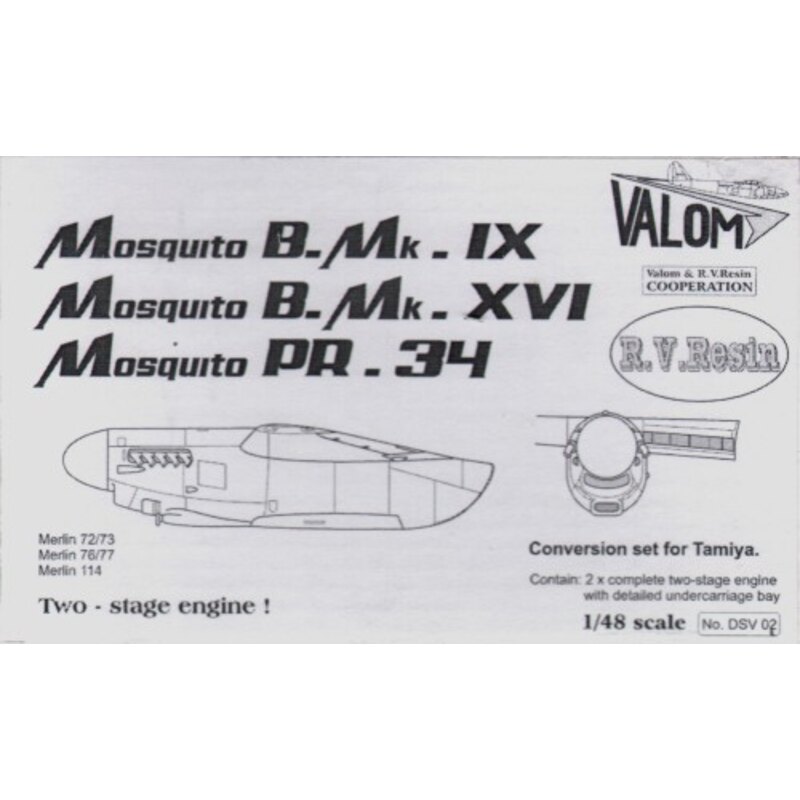 de Havilland Mosquito Mk.IX/Mk.XVI et PR 34 