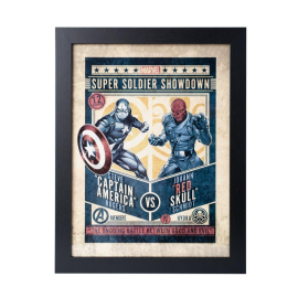  MARVEL - Captain America VS Crane Rouge - Collector Print '30x40cm'