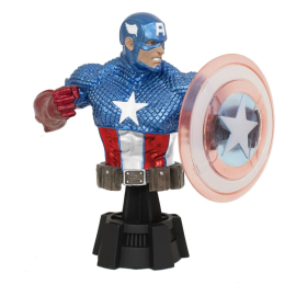  Marvel Comics buste 1/7 Captain America (Holo Shield) SDCC 2023 Exclusive 15 cm