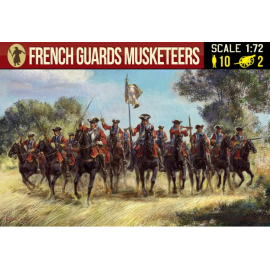 Figurine French Musketeers of the Guard War of the Spanish Succession