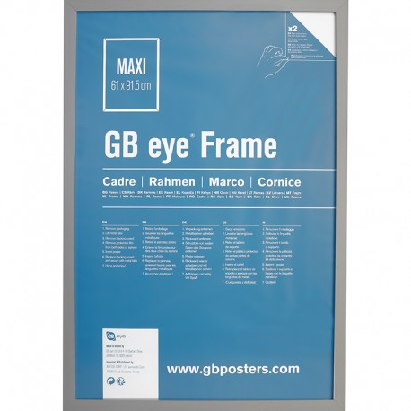 Gb eye GBEYE - Cadre MDF Argent - Maxi - 61 x 91.5 cm 