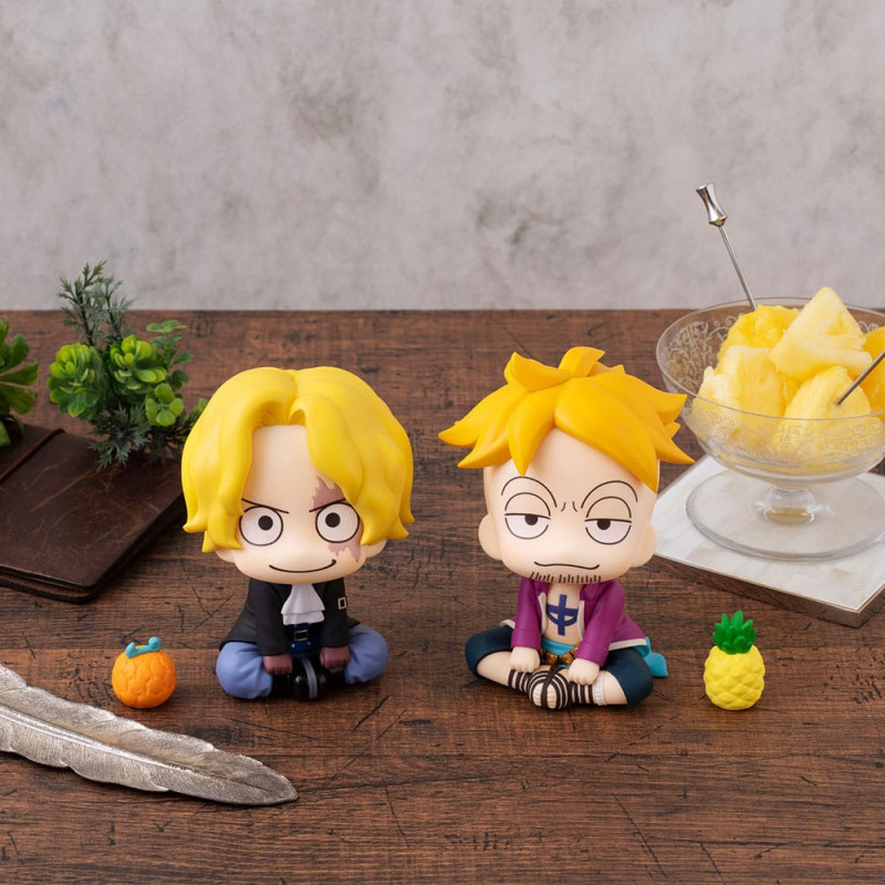 One Piece Look Up Sabo & Marco11 cm