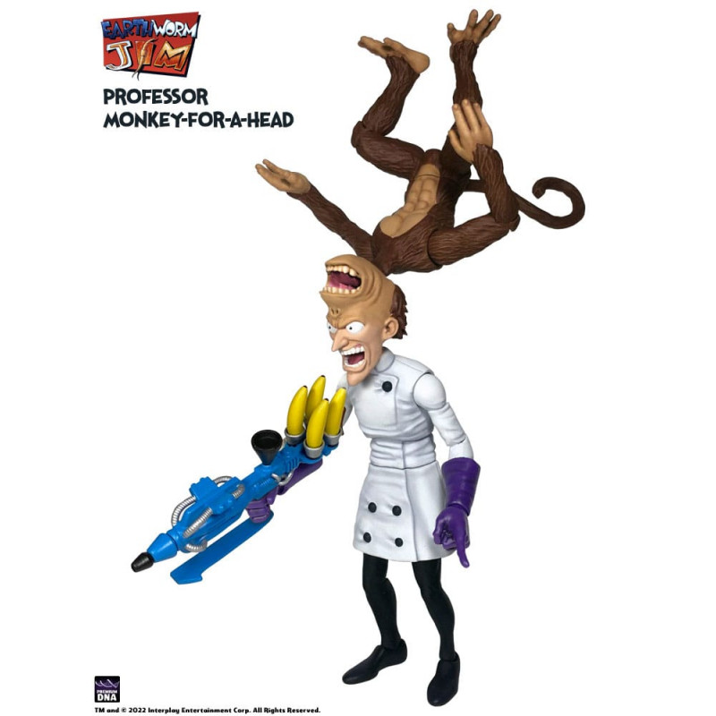 Earthworm Jim Figure Wave 1: Professor Monkey-For-A-Head 28 cm