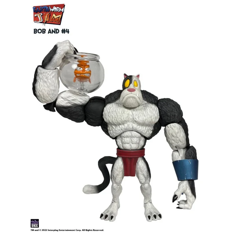 Earthworm Jim Figure Wave 1: Bob the Killer Goldfish & 4 15 cm