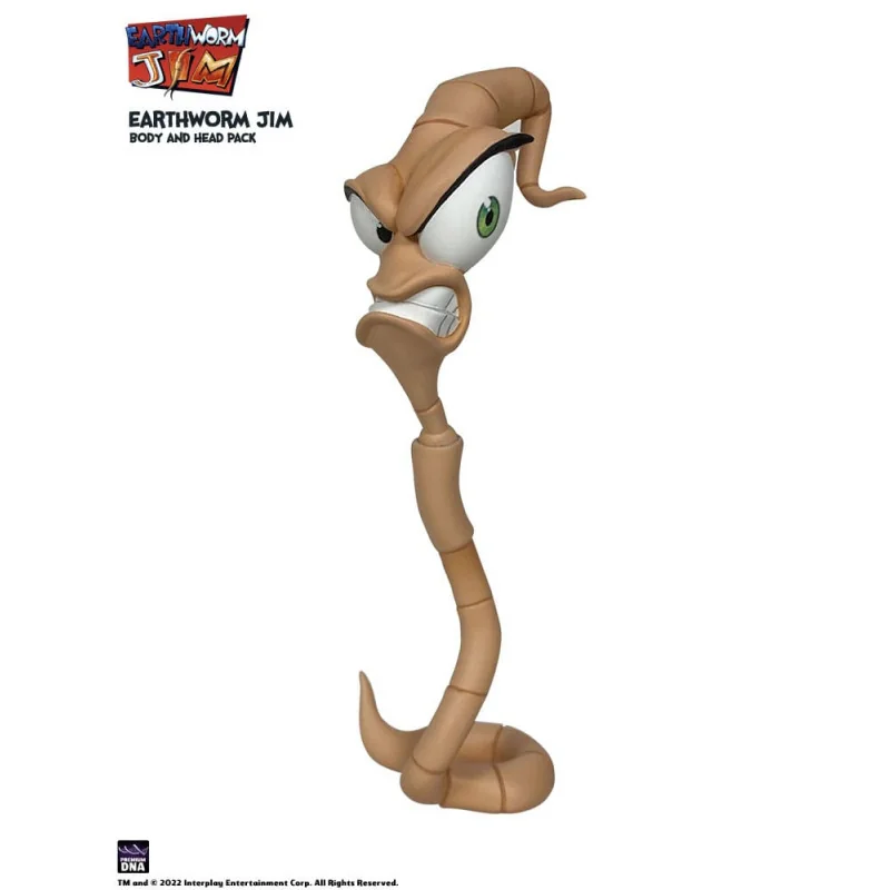 Earthworm Jim accessoires Wave 1: Worm Body & Jim Heads Accessory Pack