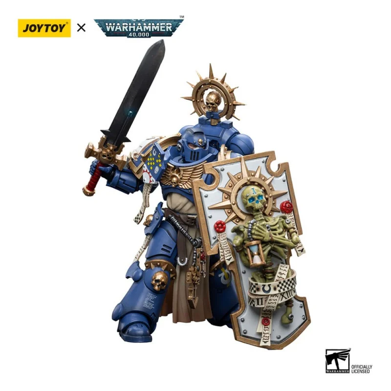 Warhammer 40k Figure 1/18 Ultramarines Primaris Captain with Relic Shield and Power Sword 12 cm