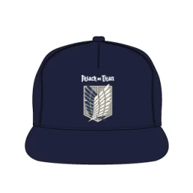 L'ATTAQUE DES TITANS - Bataillon d'exploration - Casquette Bleu Enfant 56cm