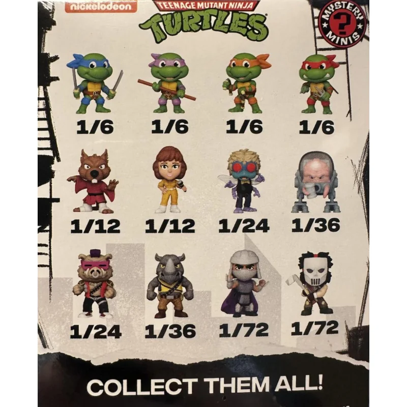 TORTUES NINJAS - Mystery Minis (BOX 12 Figurines)