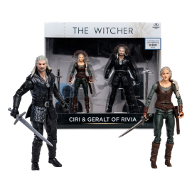  The Witcher Figure Geralt et Ciri (Netflix Season 3) 18 cm