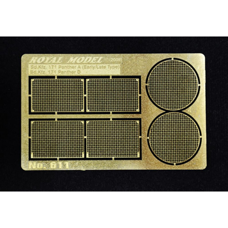 Royal Model: 1/35; "Engine grill screen" Panther A/D