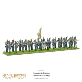 Extension et figurine pour jeux de figurines Belgian Line Infantry Firing