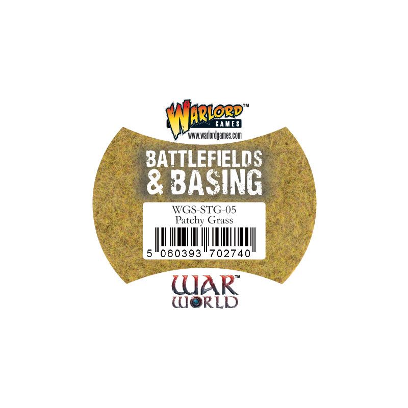 Extension et figurine pour jeux de figurines Battlefields & Basing: Patchy 2mm Static Grass (180ml)