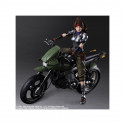 Final Fantasy VII Remake Play Arts Kai figurine et véhicule Jessie & Bike