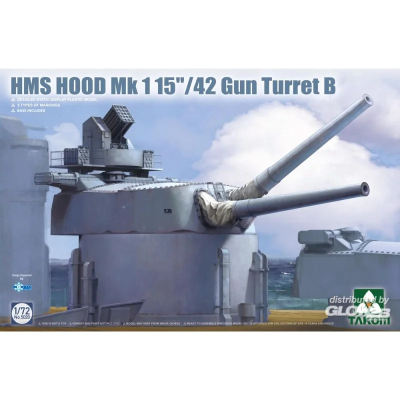 HMS Hood Mk 1 15/42 Gun Turret B