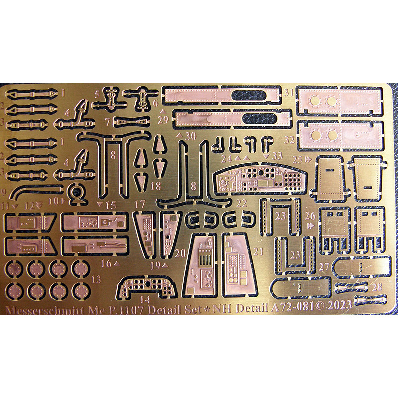 Messerschmitt Me P.1107 Detail Set (designed to be used with RS Models kits)