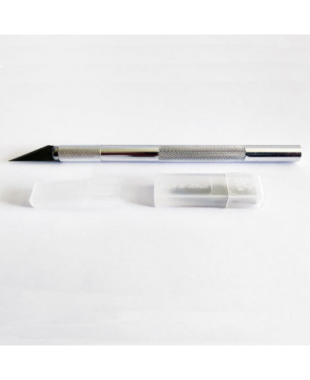 Couteau pour maquette Couteau scalpel diam.11mm + 6 lames - Scientific-MHD
