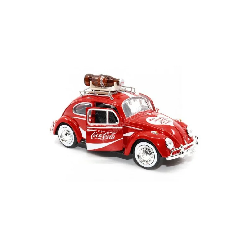 Miniature VOLKSWAGEN COCCINELLE AVEC BOUTEILLE SUR LE TOIT 1 1