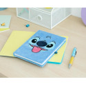 STITCH - Notebook Peluche + Stylo à Bille Lumineux - Format A5