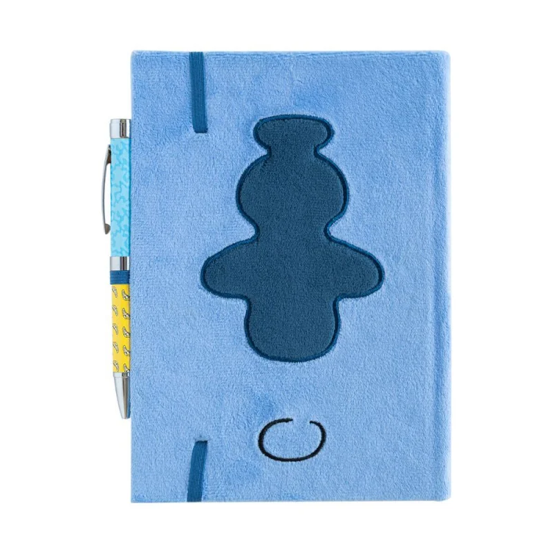 STITCH - Notebook Peluche + Stylo à Bille Lumineux - Format A5