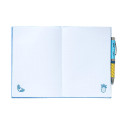 STITCH - Notebook Peluche + Stylo à Bille Lumineux - Format A5