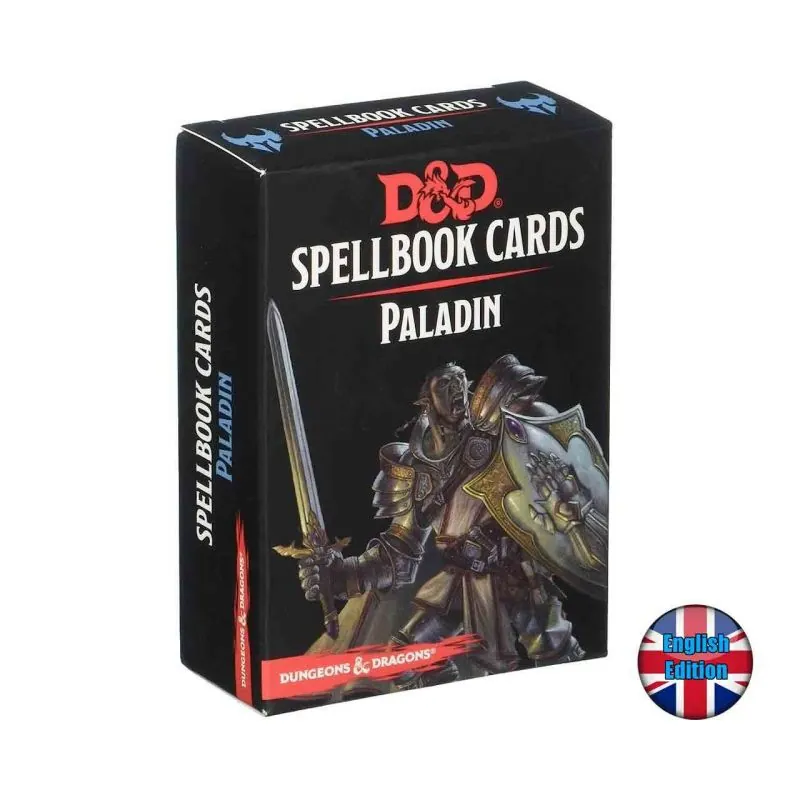 Dungeons & dragons spellbook cards - paladin - english