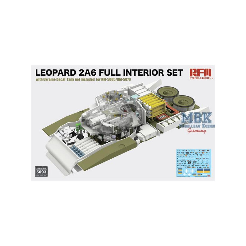 Leopard 2A6 Full Interior set + Ukainian Decals