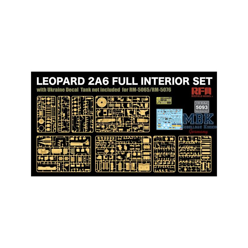 Leopard 2A6 Full Interior set + Ukainian Decals