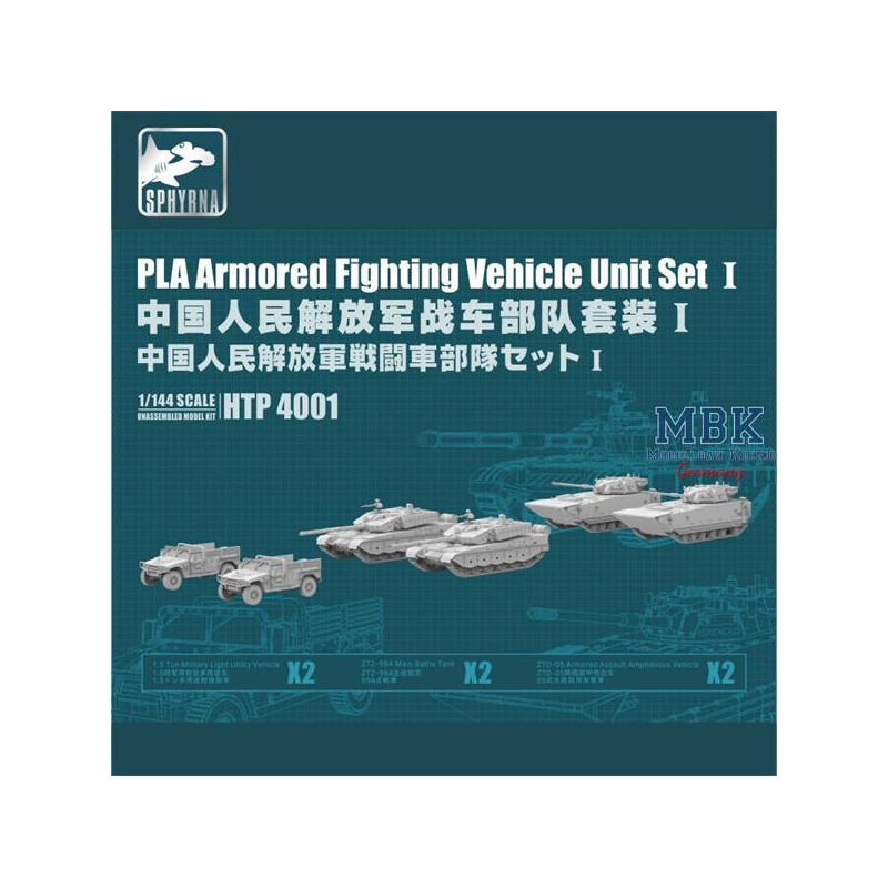 PLA Armored Fighting Vehicle Unit Set 1