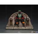 Star Wars: The Mandalorian - Deluxe Boba Fett on Throne 1:10 Scale Statue