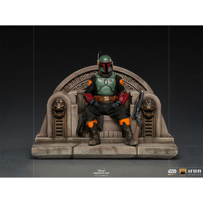 Star Wars: The Mandalorian - Deluxe Boba Fett on Throne 1:10 Scale Statue