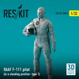 RAAF F-111 pilot (in a standing position- type 1) (3D Printing) (1/32)