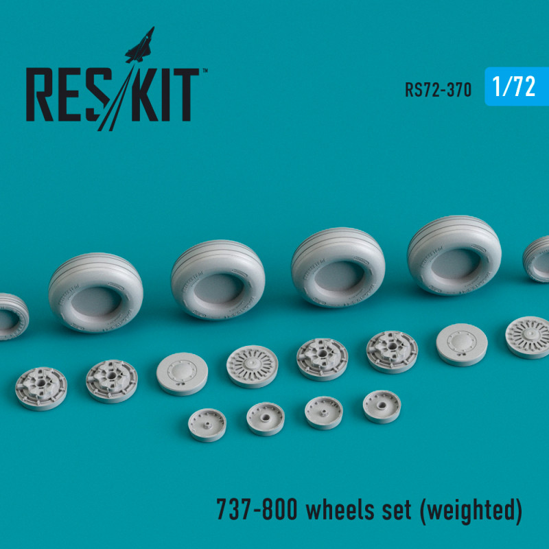 Boeing 737-800 wheels set (weighted) (designed to be used with Big Planes Kits)