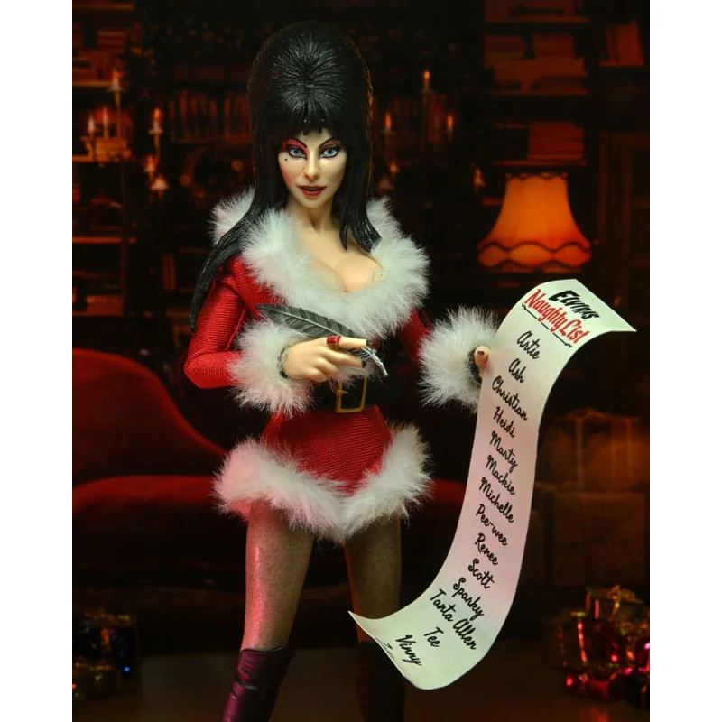 Elvira, Mistress of the Dark figurine Clothed Very Scary Xmas Elvira 20 cm