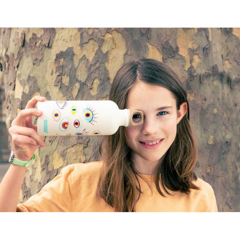 Sigg 0.6l traveller kids: VISION, blanc, avec bouchon à vis