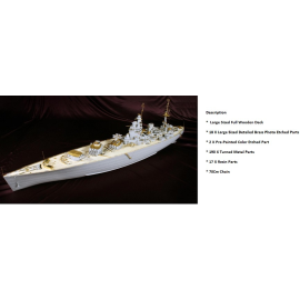 Maquette bateau HMS RODNEY DELUXE PACK